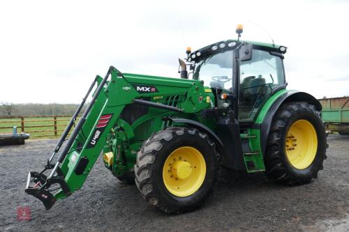 2015 JOHN DEERE 6150R 4WD TRACTOR