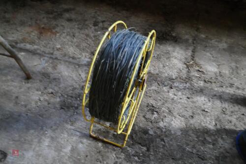 REEL OF METAL WIRE IN YELLOW REELER
<br/>