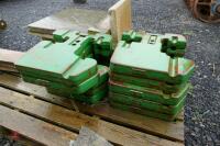 10 X 40KG JOHN DEERE FRONT WEIGHTS - 4