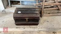 LARGE METAL STORAGE CHEST