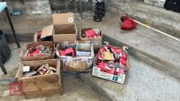 7 BOXS OF HOMELITE CHAINSAW SPARE PARTS