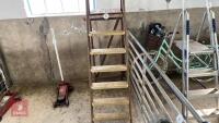 LARGE WOODEN STEP LADDER - 2