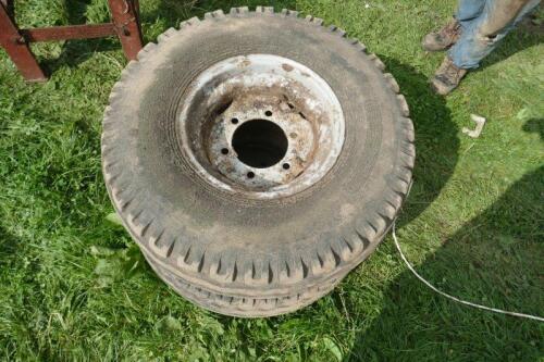 2X TRAILER/SPREADER WHEELS & TYRES