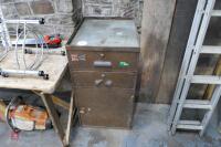 CHAMPION 3 DRAWER METAL FILING CABINET