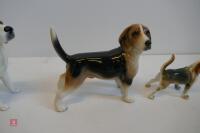 3 X CHINA HOUND ORNAMENTS - 2