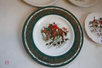 4 X DIFFERENT HUNTING SCENE PLATES - 3