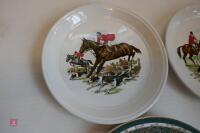 4 X DIFFERENT HUNTING SCENE PLATES - 4