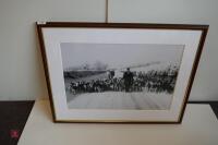 LARGE FRAMED BLACK & WHITE PHOTO - 2