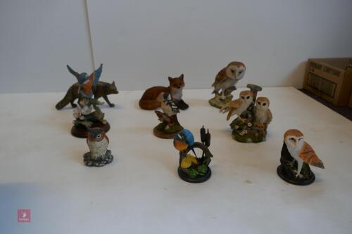 BOX OF 9 WILDLIFE ORNAMENTS