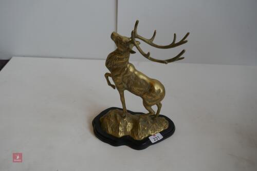 BRASS RED STAG ORNAMENT