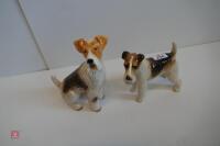 2 X CHINA FOX TERRIER ORNAMENTS - 5