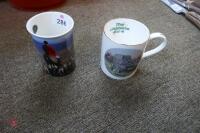 2 X CHINA MUGS - 2