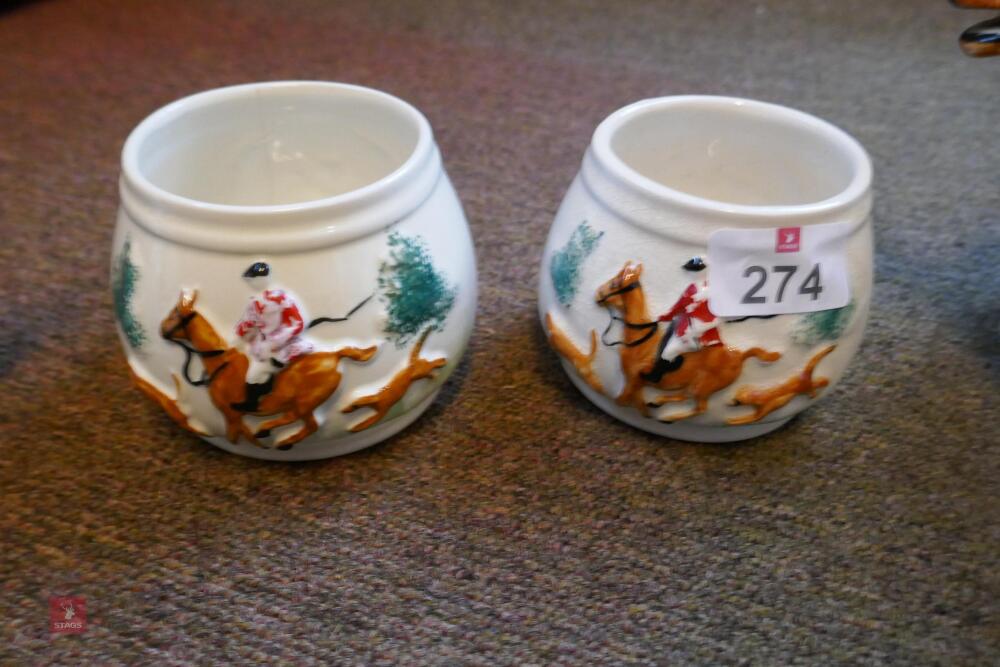 FOX HUNTING THEME TEA POT