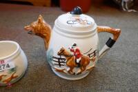 FOX HUNTING THEME TEA POT - 2