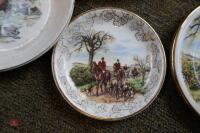 5 X VARIOUS SMALL HUNTING SCENE PLATES