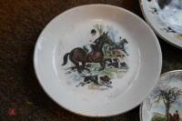 5 X VARIOUS SMALL HUNTING SCENE PLATES - 2