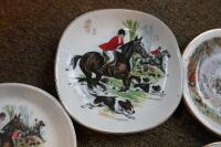 5 X VARIOUS SMALL HUNTING SCENE PLATES - 3