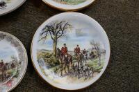 5 X VARIOUS SMALL HUNTING SCENE PLATES - 4