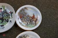 5 X VARIOUS SMALL HUNTING SCENE PLATES - 6