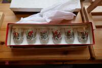 SET OF 6 DECORATED HUNTING SCENE GLASSES - 2