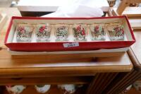 SET OF 6 DECORATED HUNTING SCENE GLASSES - 4