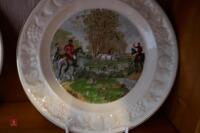 SET OF 6 HUNTING SCENE PLATES - 2