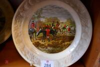 SET OF 6 HUNTING SCENE PLATES - 4