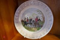 SET OF 6 HUNTING SCENE PLATES - 6