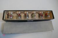 SET OF 6 DECORATIVE HUNT SCENE GLASSES - 3