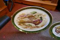 3 X GAMEBIRD SCENE PLATES - 2