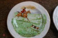 2 X SMALL HUNTING SCENE PLATES - 2