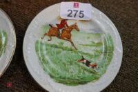 2 X SMALL HUNTING SCENE PLATES - 3