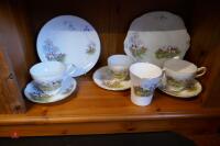 21 PIECE HUNTING SCENE TEA SET - 7