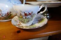 21 PIECE HUNTING SCENE TEA SET - 8