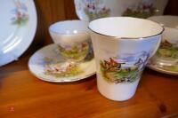 21 PIECE HUNTING SCENE TEA SET - 11