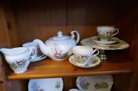 21 PIECE HUNTING SCENE TEA SET - 12