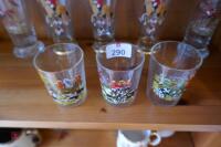 3 X HUNTING SCENE WHISKY GLASSES - 2