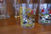 3 X HUNTING SCENE WHISKY GLASSES - 5