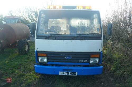 1989 FORD IVECO 7.5T LORRY