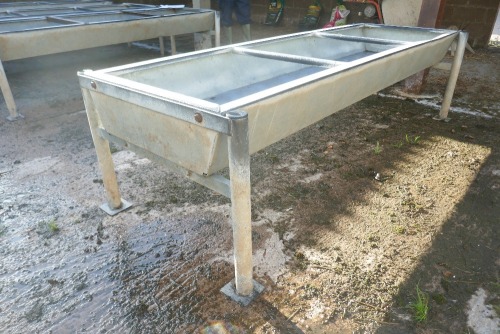 GALV FREE STANDING CATTLE TROUGH