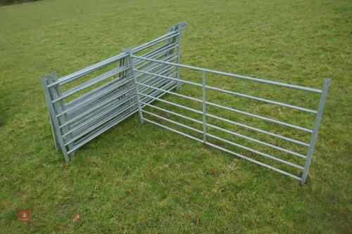 8 X 6' GALVANISED SHEEP HURDLES