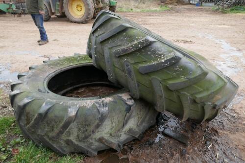 2X 18.4 R38 TRACTOR TYRES