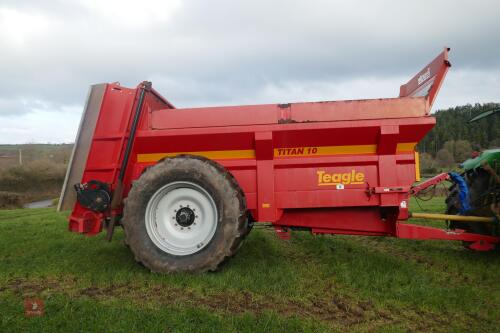 2016 TEAGLE TITAN RD10 DUNG SPREADER