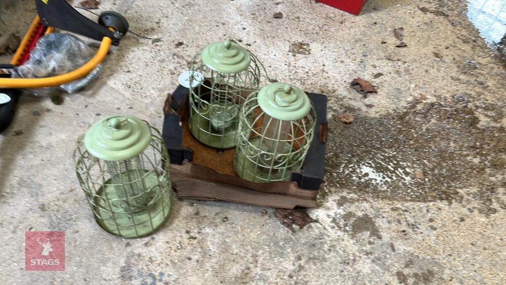 3 X GARDEN BIRD FEEDERS