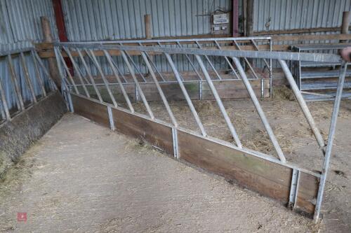 15' GALVANISED CATTLE FEED BARRIER