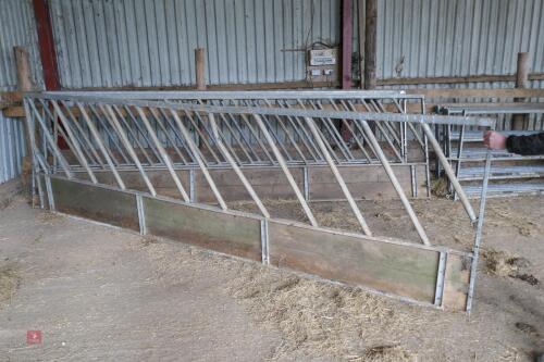 15' GALVANISED CATTLE FEED BARRIER