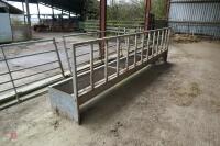 15' GALVANISED CATTLE FEED BARRIER - 2