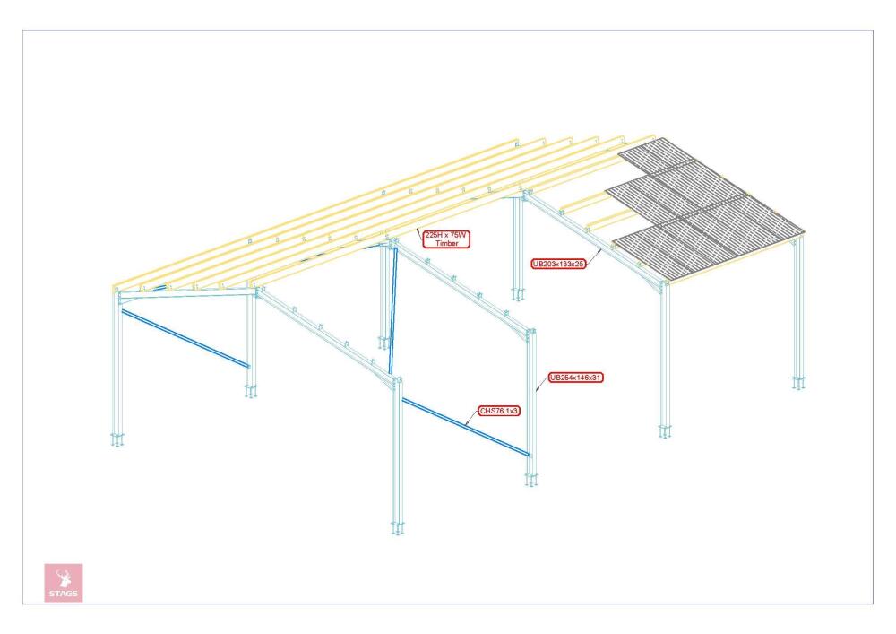 60' X 40' X 15' STEEL FRAMED BUILDING