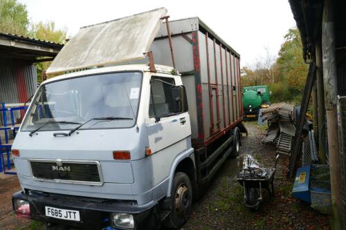 1989 MAN 8.150 6CYLINDER LIVESTOCK LORRY