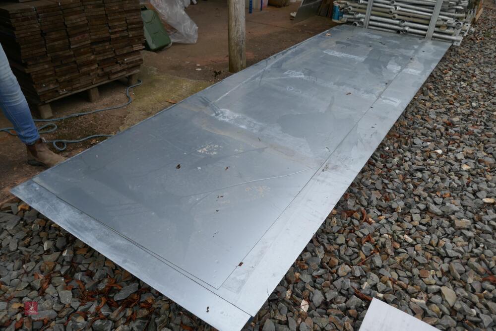 7 SHEETS OF GALVANISED STEEL SHEET